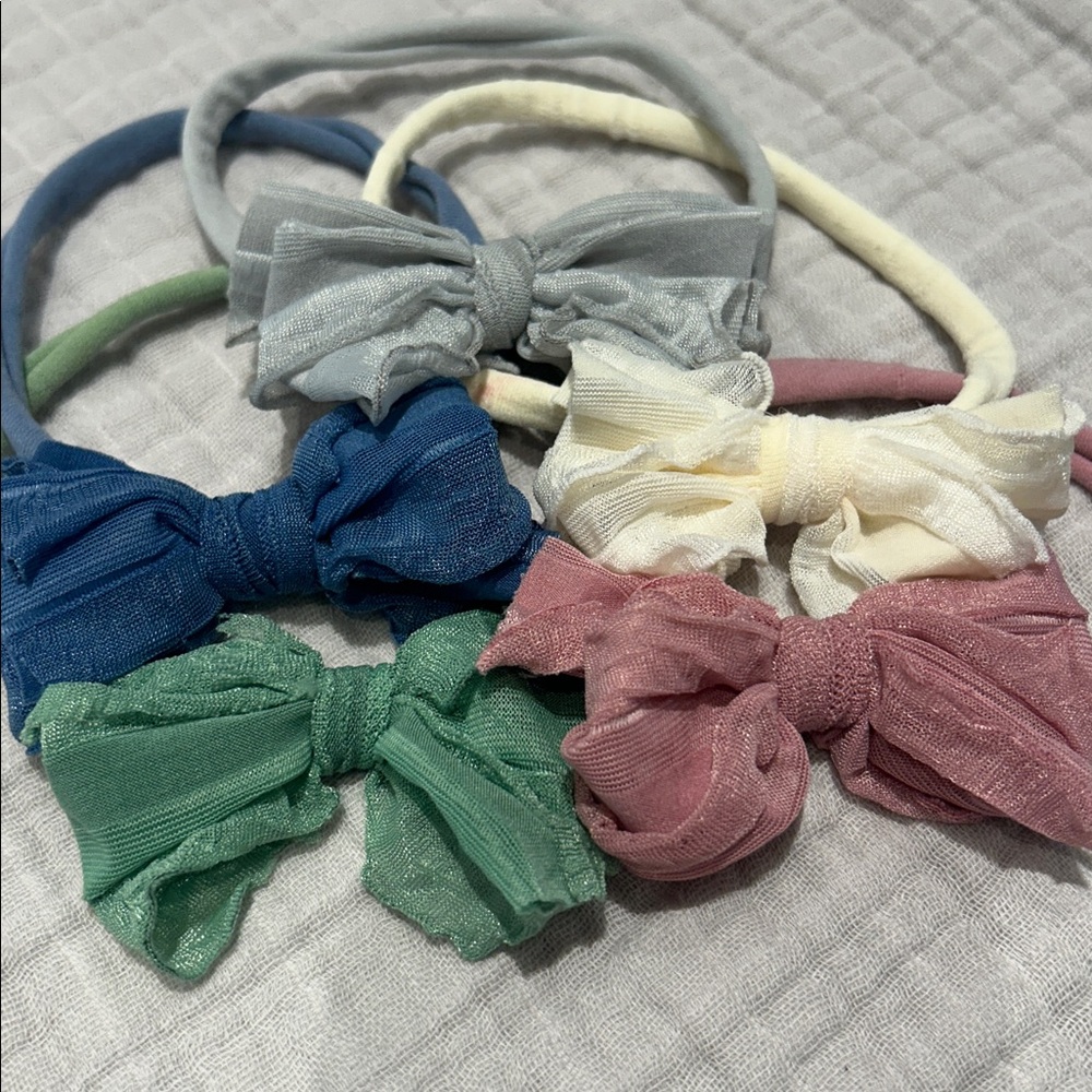 Colorful Bow Hairbands Set for Babies
